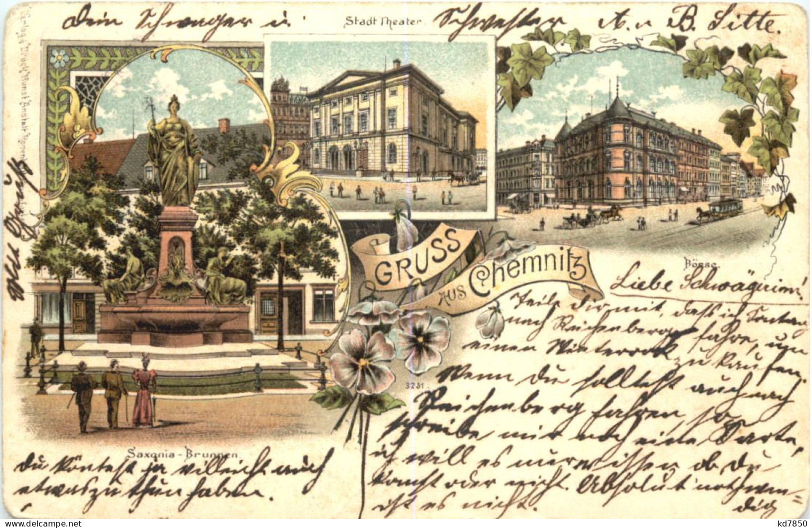 Gruss Aus Chemnitz - Litho - Chemnitz