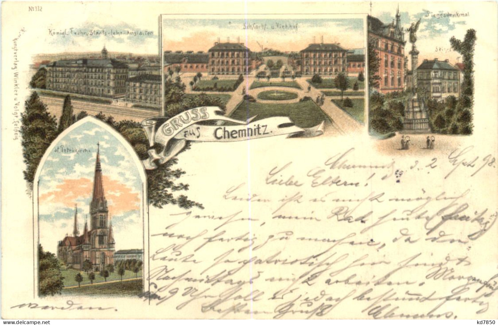 Gruss Aus Chemnitz - Litho - Chemnitz