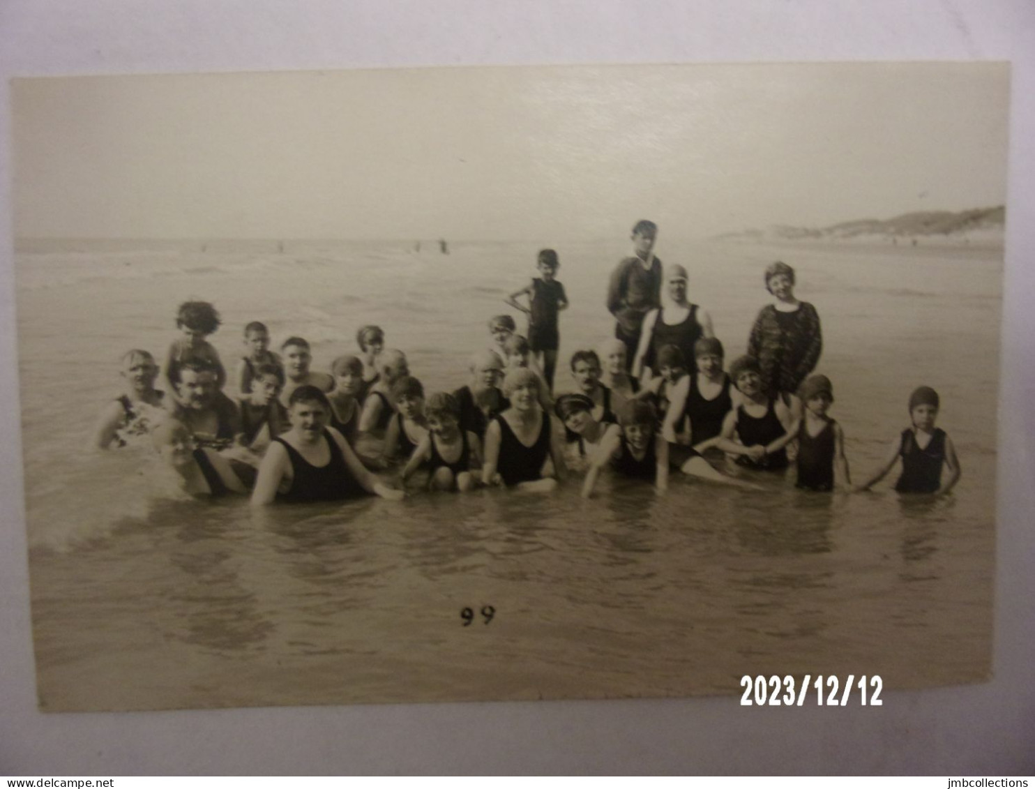 QUEND PLAGE (Somme) GROUPE DE BAIGNEURS N°99 CARTE PHOTO - Quend