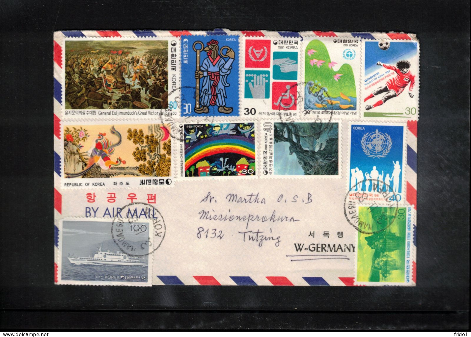 South Korea 1988 Interesting Airmail Letter - Korea (Zuid)