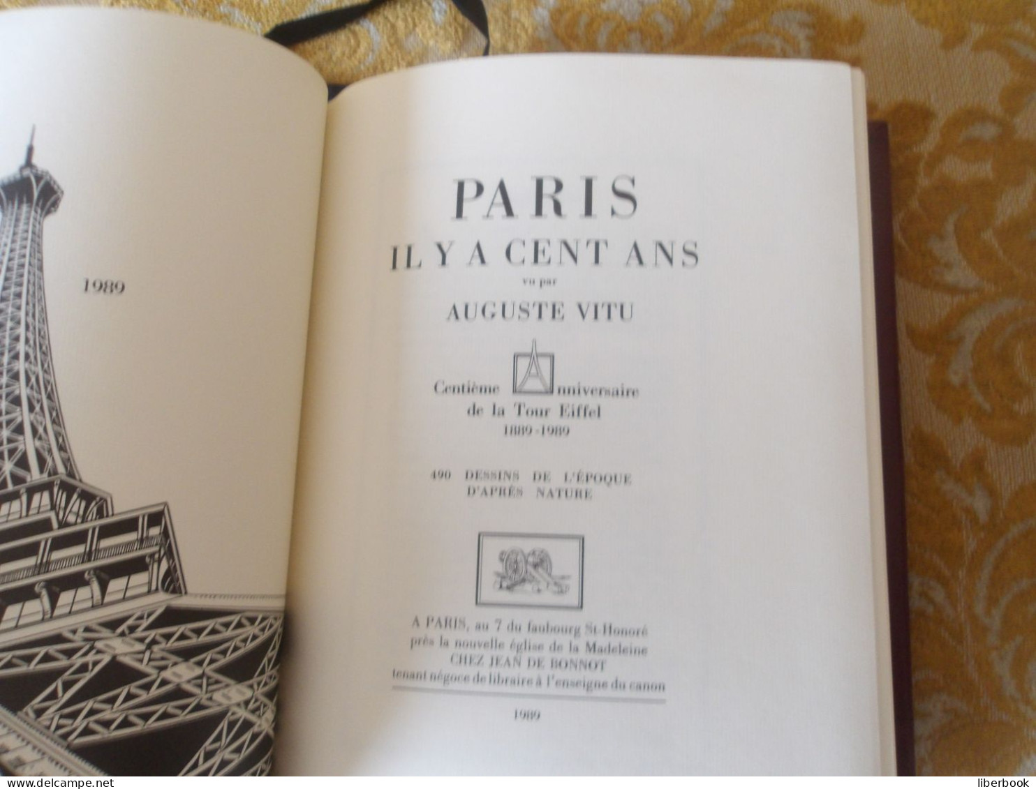 Jean DE BONNOT : PARIS il y a cent ans vu par Auguste VITU , 1989