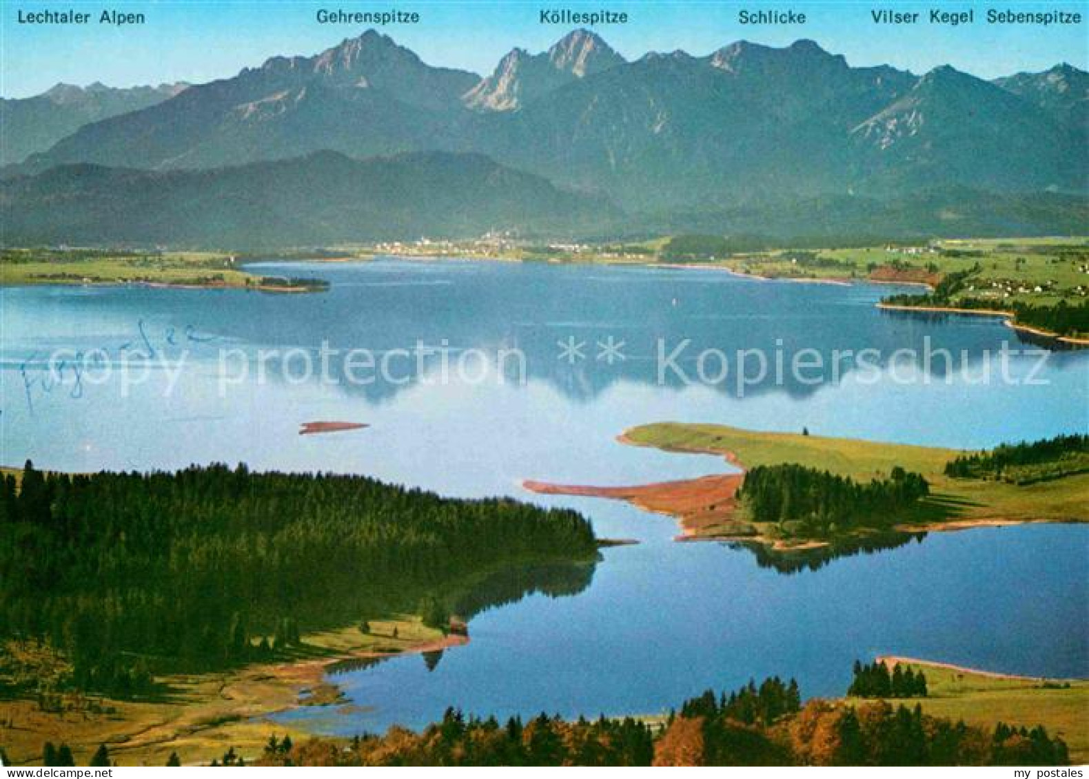 72837370 Forggensee Schwangau Schlicke Vilser Kegel Sebenspitze Fliegeraufnahme  - Other & Unclassified