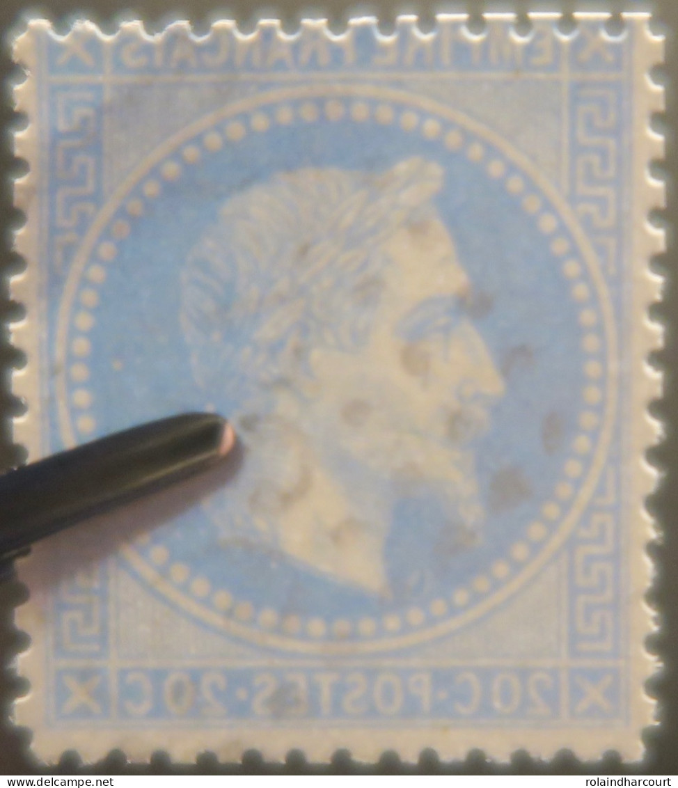 R1311/3140 - FRANCE - NAPOLEON III Lauré N°29B - VARIETES >>> Timbre Carré + Petite Bulle Devant Le Cou - 1863-1870 Napoléon III Lauré