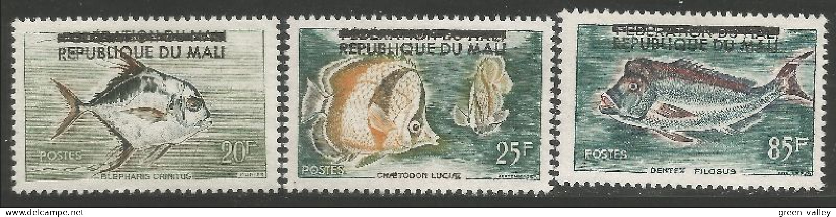 FI-36 Mali Surcharge Poisson Fish Fisch Pesce Pescado Peixe Vis MNH ** Neuf SC - Poissons