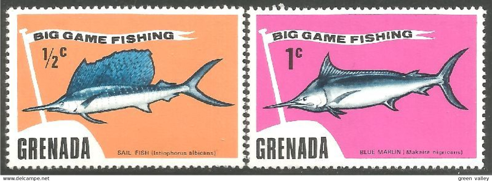 FI-19 Grenada Marlin Poisson Fish Fisch Pesce Pescado Peixe Vis MNH ** Neuf SC - Alimentación