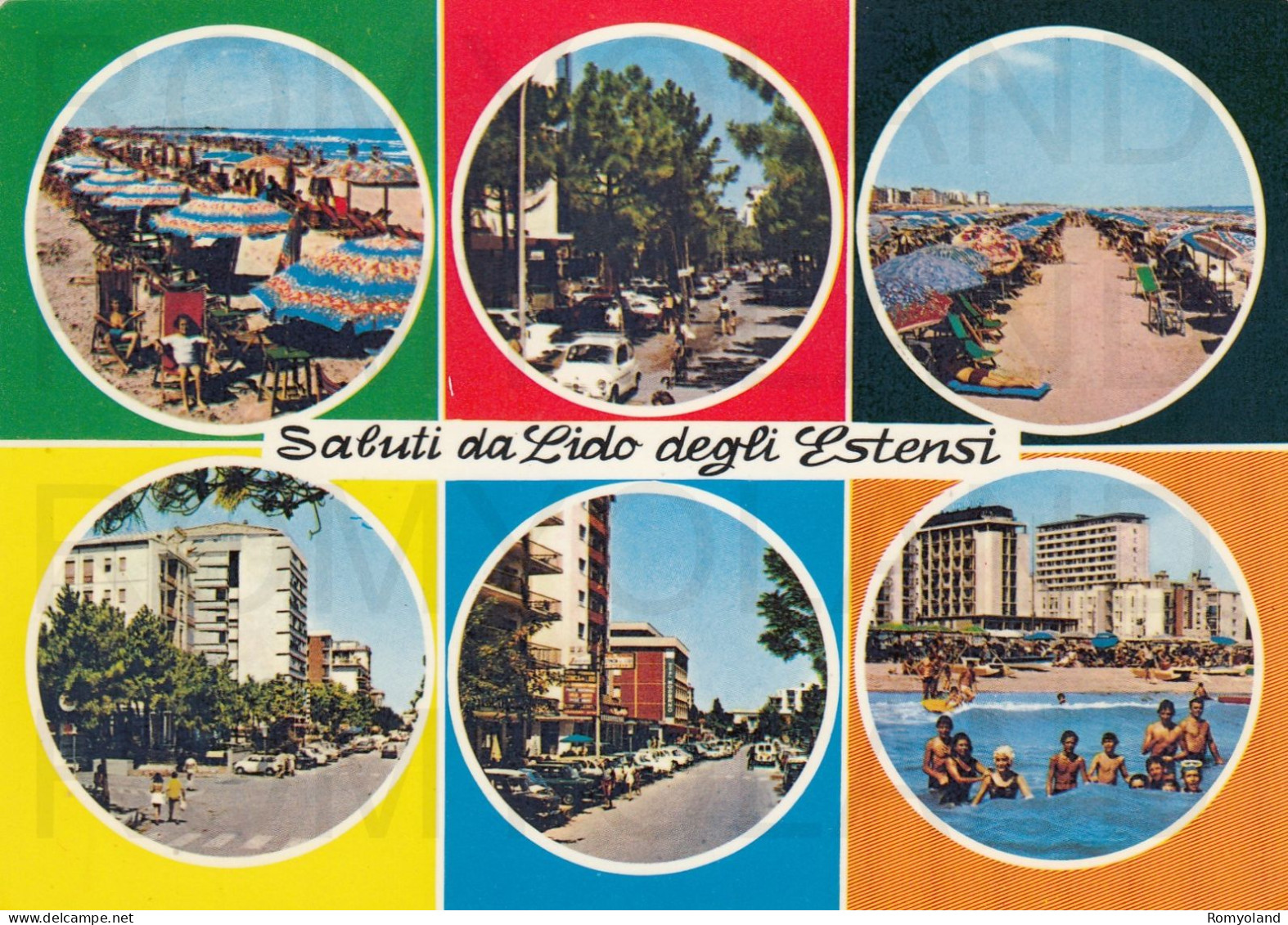 CARTOLINA  C14 LIDO DEGLI ESTENSI,FERRARA,EMILIA ROMAGNA-SALUTI-MARE,ESTATE,BARCHE A VELA,BELLA ITALIA,VIAGGIATA 1972 - Ferrara