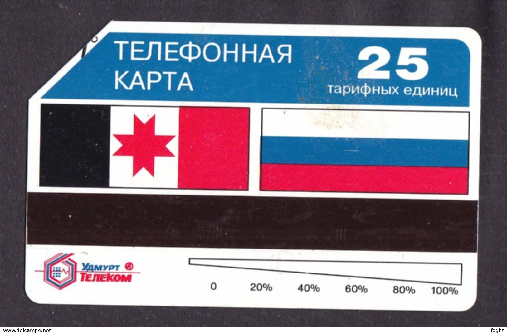 1995 Russia Udmurt Telecom-Izhevsk Urmet Card  Cinema "Russia" 25 Units,Col:RU-UDM-URM-0002 - Russia