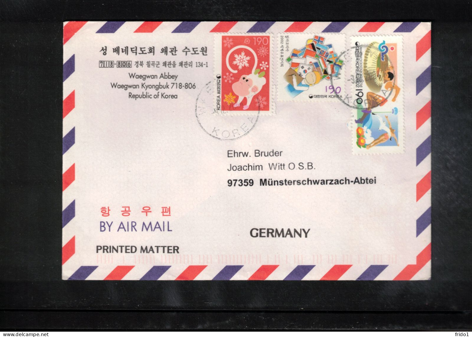 South Korea 2004 Sport Interesting Airmail Letter - Korea (Süd-)