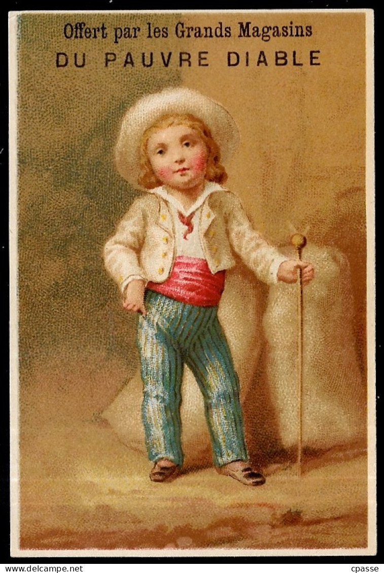 CHROMO "GRANDS MAGASINS DU PAUVRE DIABLE" (59 LILLE Nord) - Enfant Déguisé (en Meunier, Grainetier ?) - Other & Unclassified