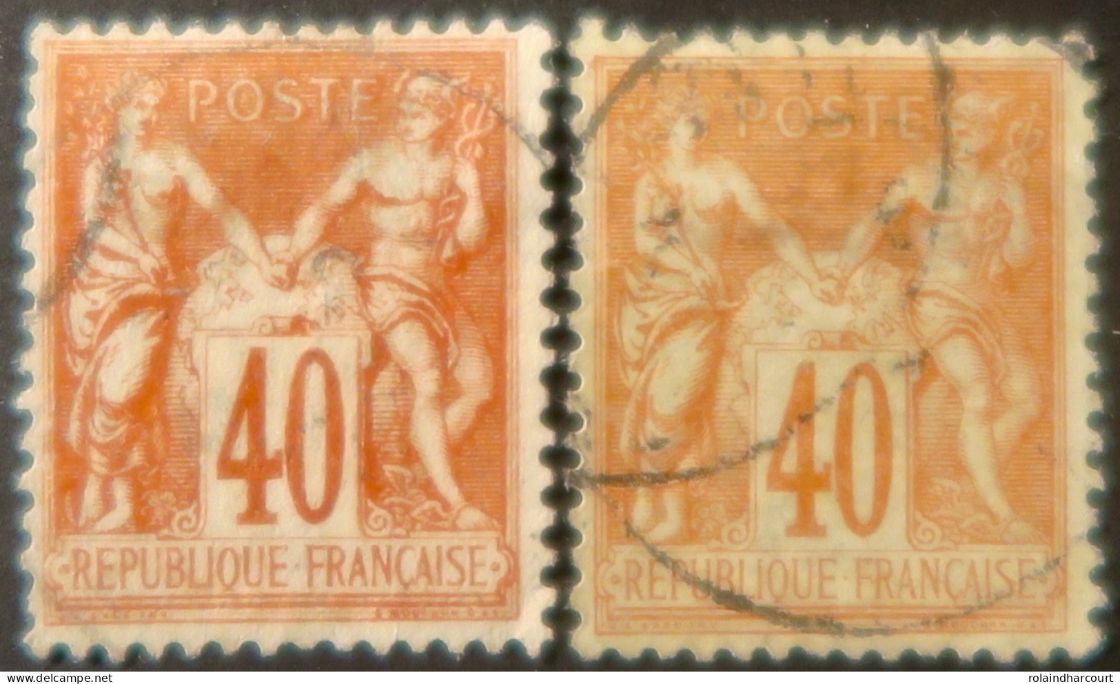 R1311/3142 - FRANCE - SAGE TYPE II N°94 - CàD - Nuances Différentes - 1876-1898 Sage (Type II)