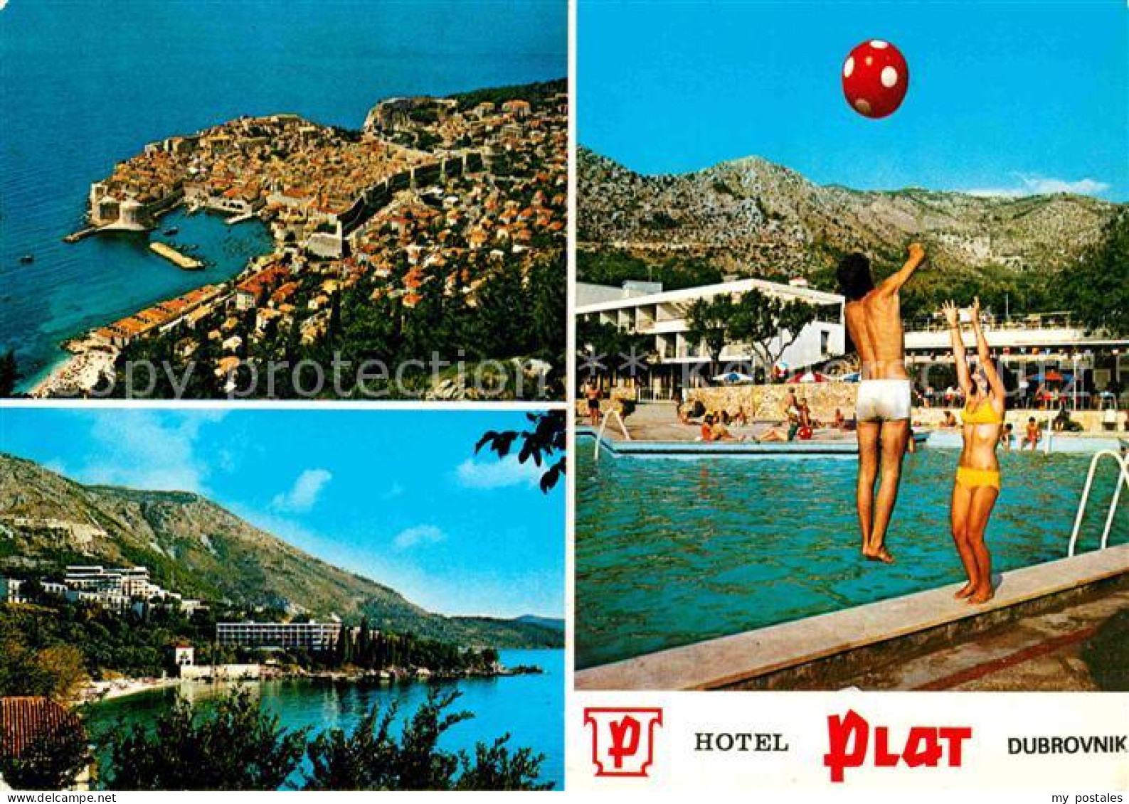 72836255 Dubrovnik Ragusa Hotel Plat Swimming Pool Panorama Kueste Altstadt Hafe - Croatie