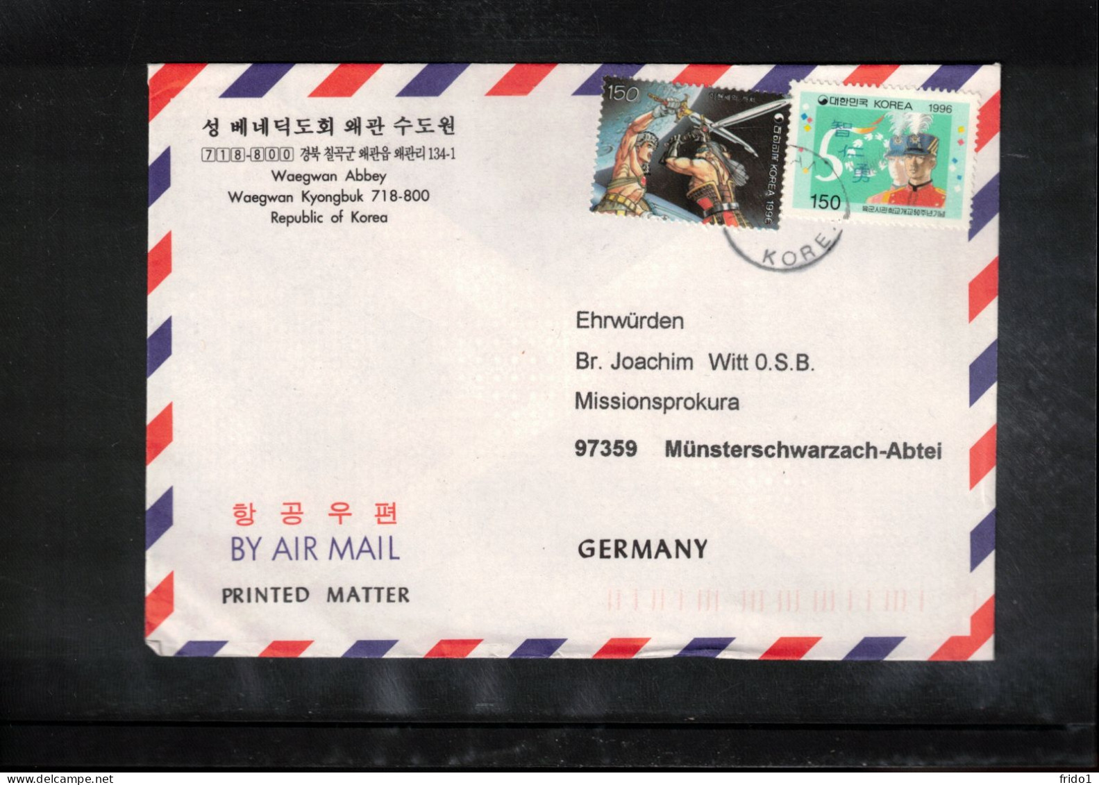 South Korea 1996 Interesting Airmail Letter - Korea (Süd-)