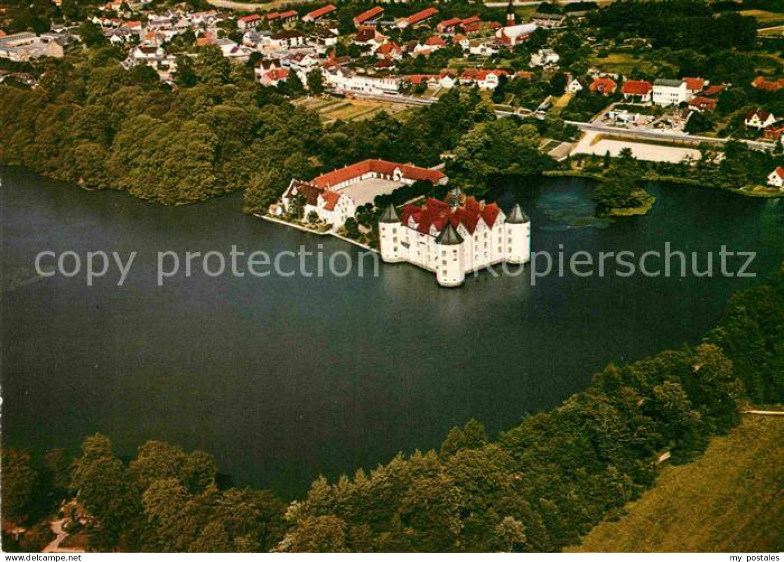 72836191 Gluecksburg Ostseebad Wasserschloss Fliegeraufnahme Gluecksburg - Autres & Non Classés