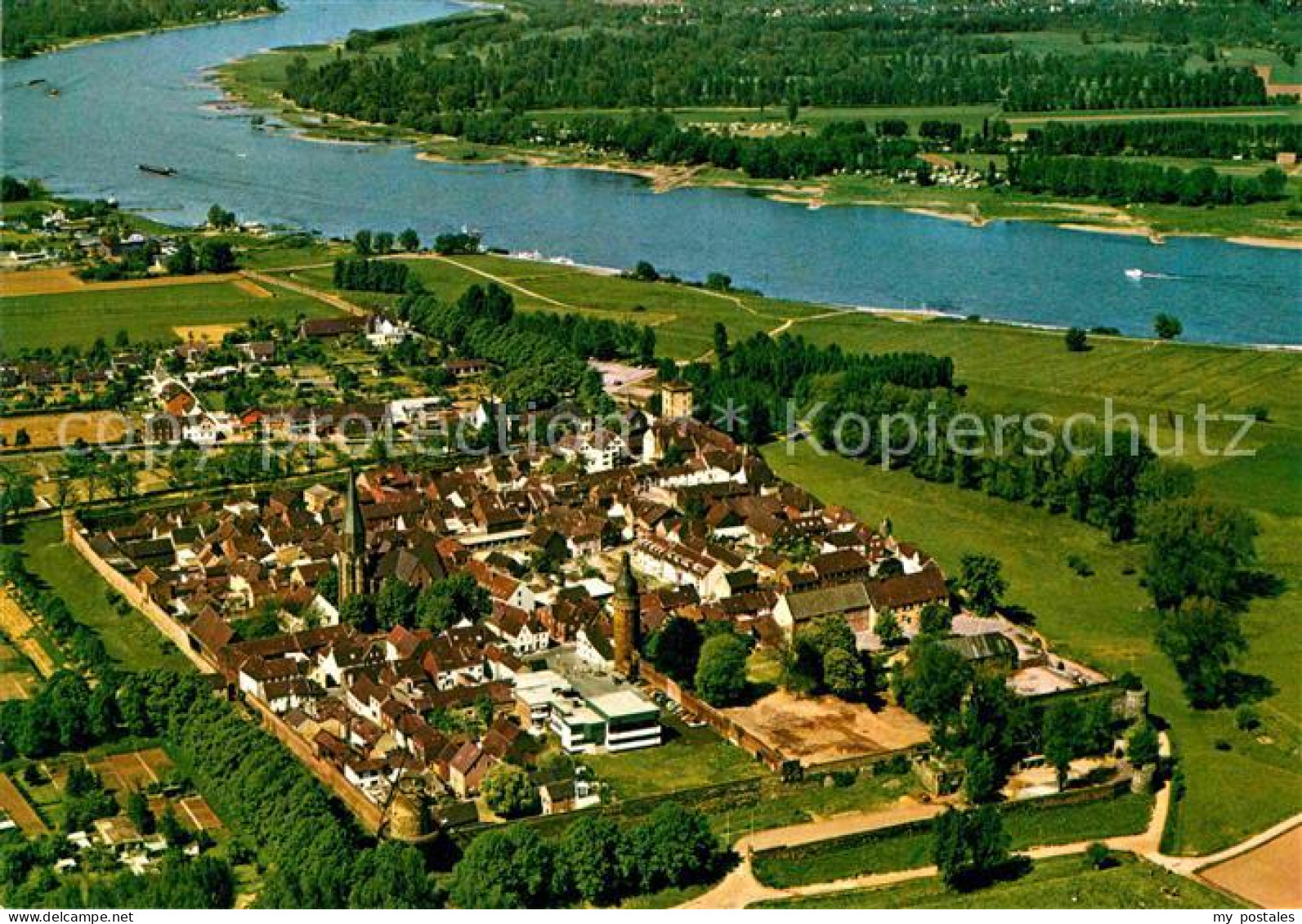 72836167 Zons Am Rhein Fliegeraufnahme Zons - Dormagen