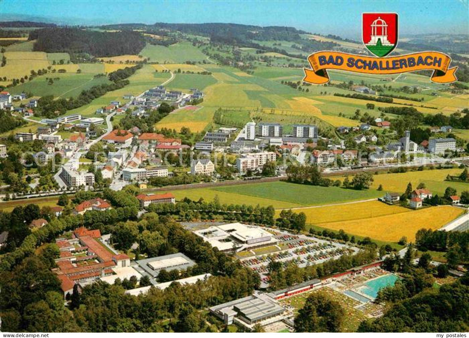 72835050 Bad Schallerbach Kurort Schwefelbad Fliegeraufnahme Bad Schallerbach - Other & Unclassified