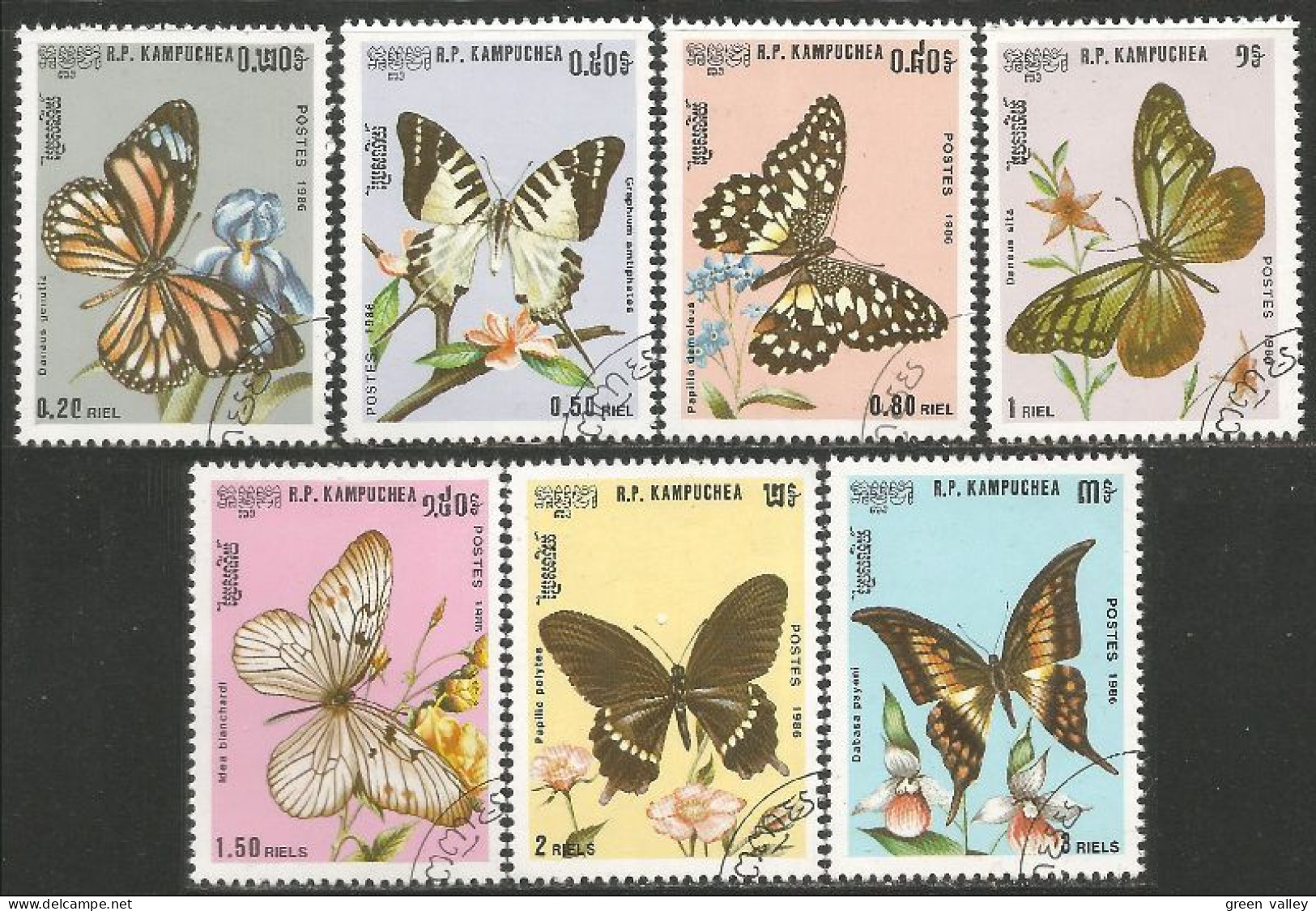 IN-81 Kampuchea Papillon Butterfly Butterflies Farfalla Mariposa Schmetterling Vlinder - Sonstige & Ohne Zuordnung