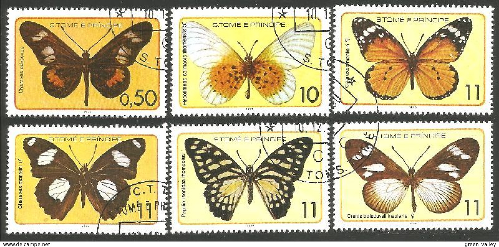 IN-66 Sao Tome Papillon Butterfly Butterflies Farfalla Mariposa Schmetterling Vlinder - Altri & Non Classificati