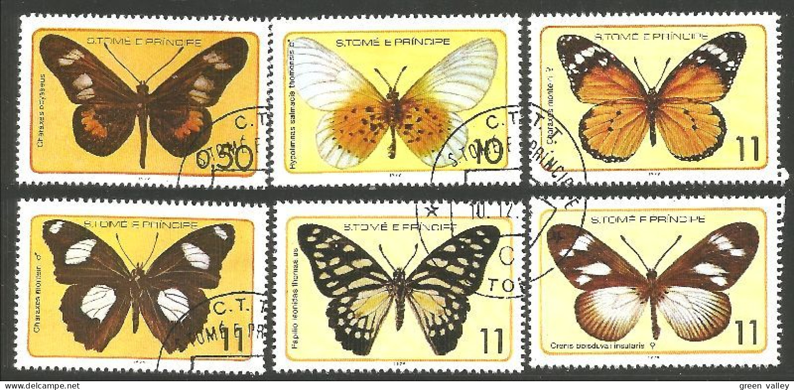 IN-65 Sao Tome Papillon Butterfly Butterflies Farfalla Mariposa Schmetterling Vlinder - Farfalle