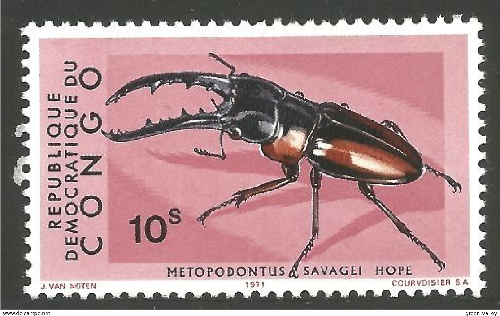 IN-44 Congo Insecte Scarabée Beetle Skarabäus Scarabeo Escarabajo MH * Neuf CH - Sonstige & Ohne Zuordnung