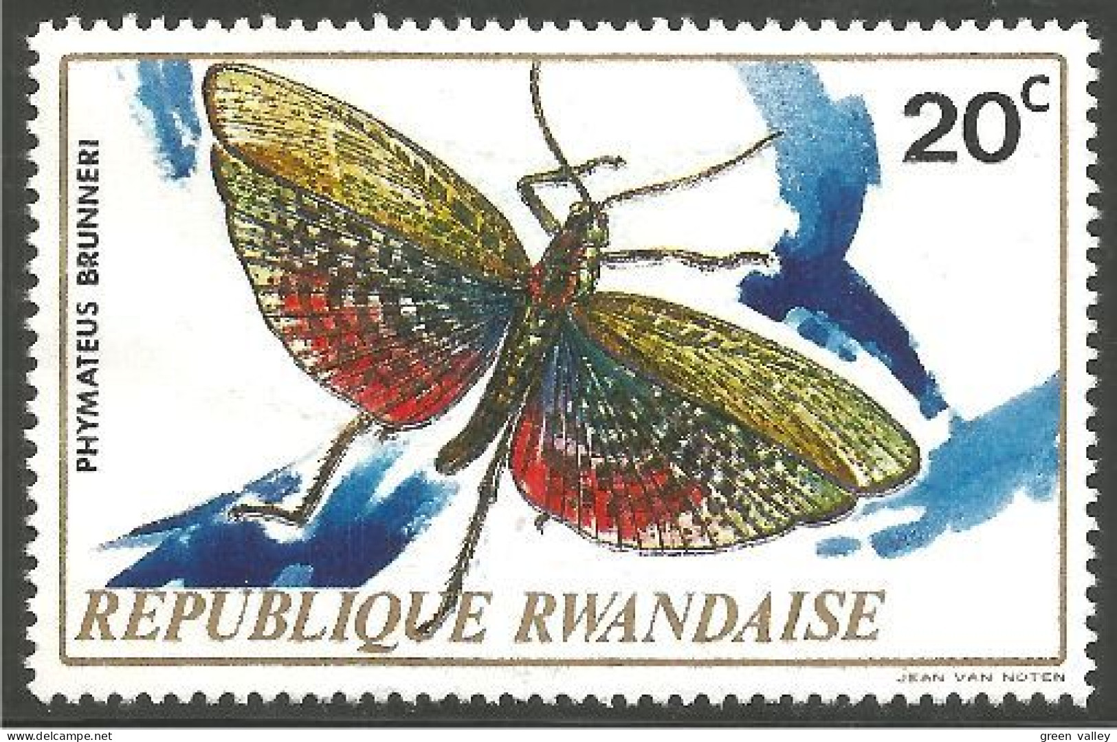 IN-38a Rwanda Insecte Insect Insekt MH * Neuf CH - Otros & Sin Clasificación