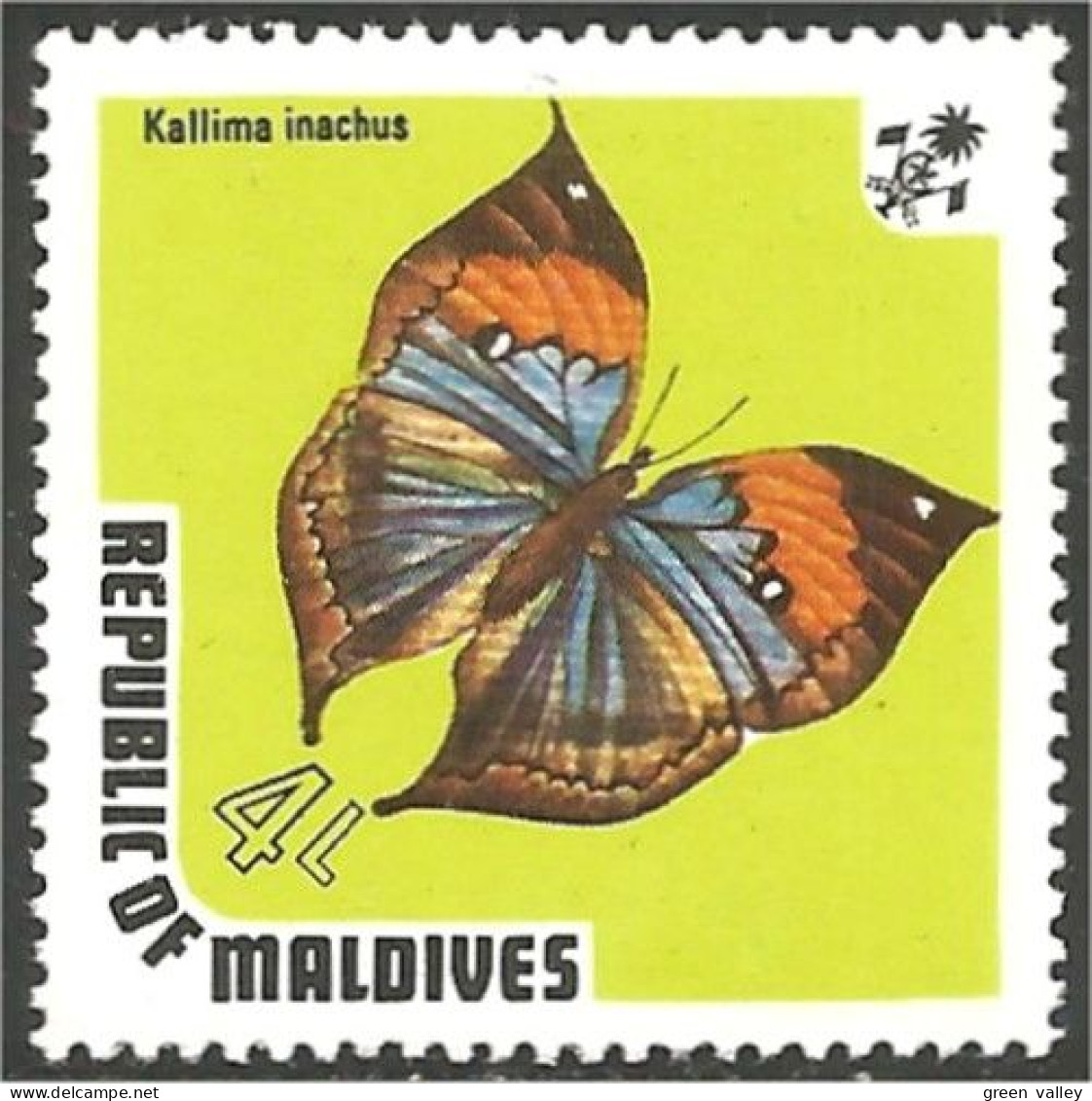 IN-22 Maldives Papillon Butterfly Butterflies Farfalla Mariposa Schmetterling Vlinder MNH ** Neuf SC - Farfalle