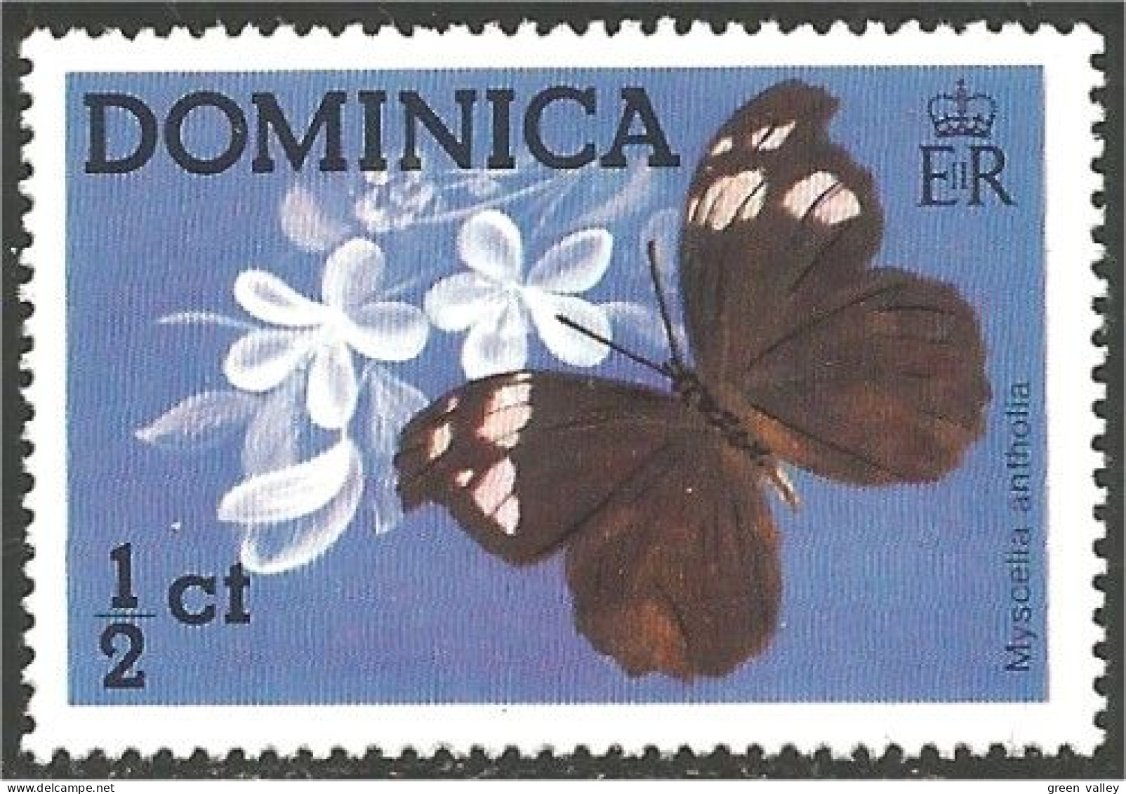 IN-8 Dominica Papillon Butterfly Butterflies Farfalla Mariposa Schmetterling Vlinder MNH ** Neuf SC - Farfalle