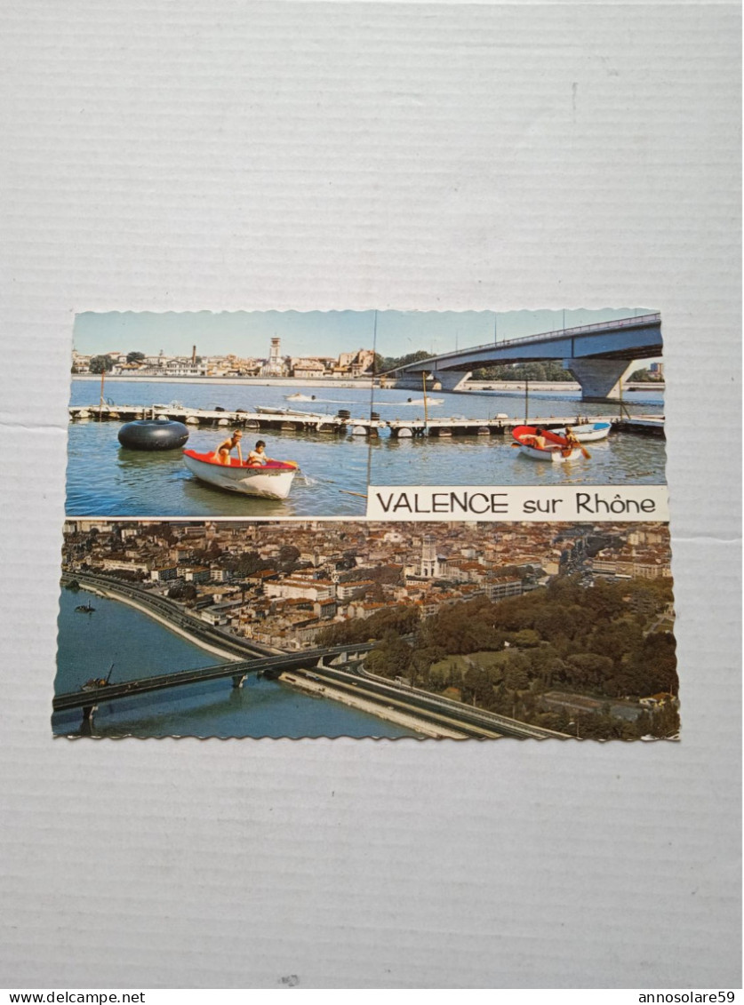 CARTOLINA: VALENCE - SUR RHONE - VIAGGIATA - F/G - COLORI - LEGGI - Collezioni E Lotti