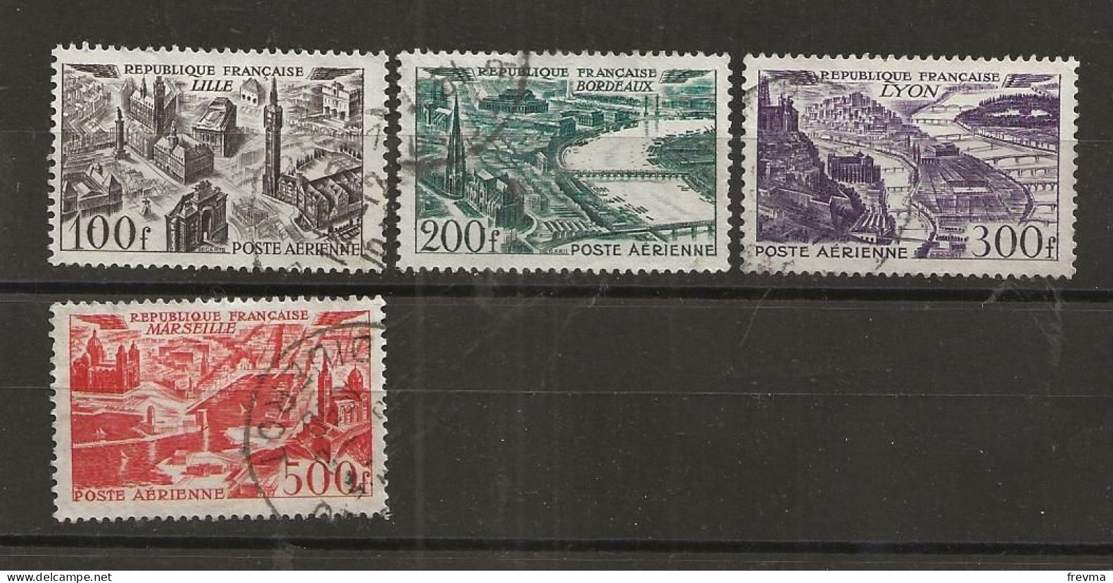 Timbre Poste Aérienne N° Yvt 24 à 27 - 1927-1959 Usati