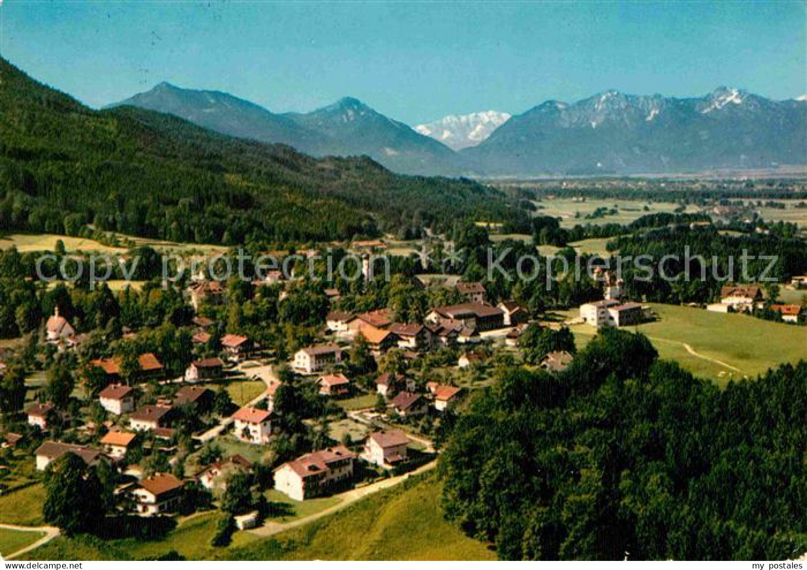 72835002 Bad Heilbrunn Gesamtansicht Mit Alpenpanorama Fliegeraufnahme Bad Heilb - Autres & Non Classés