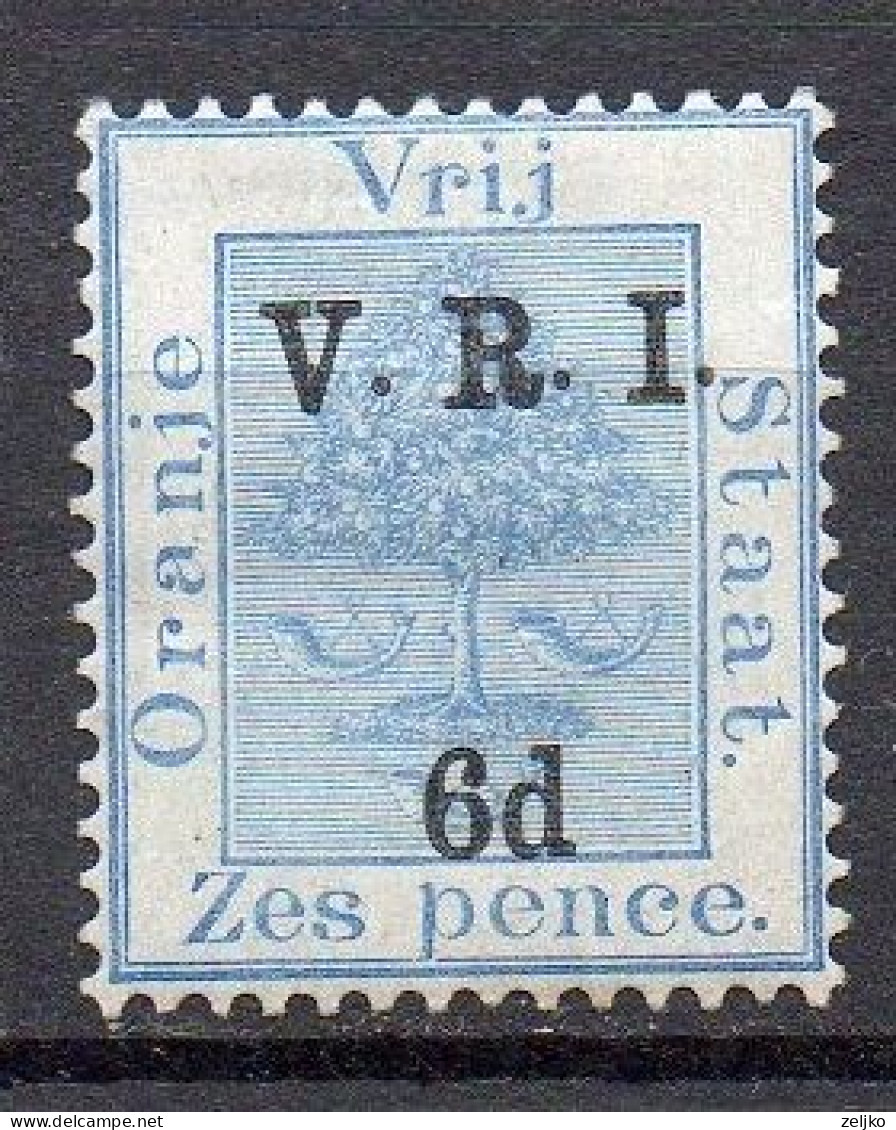 South Africa, Orange River Colony, MH, 1900, Michel 29, Overprint V.R.I., Stops Above The Line - État Libre D'Orange (1868-1909)