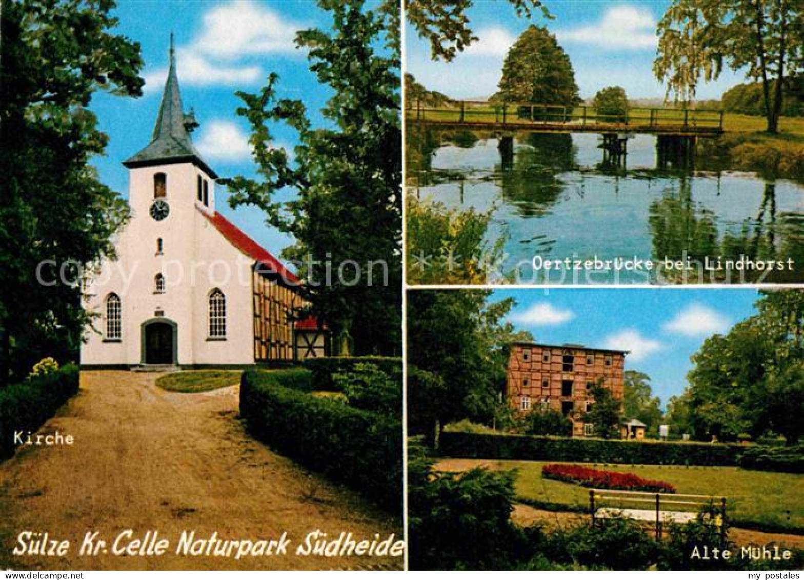 72834833 Suelze Celle Kirche Oertzebruecke Lindhorst Alte Muehle  Suelze Celle - Other & Unclassified