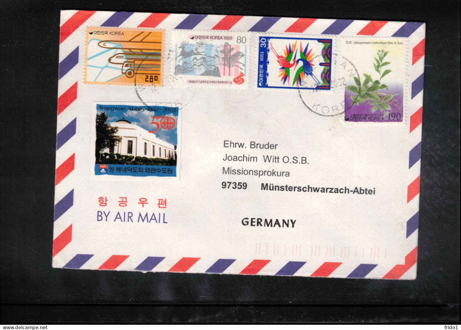 South Korea 2002 Interesting Airmail Letter - Korea (Zuid)