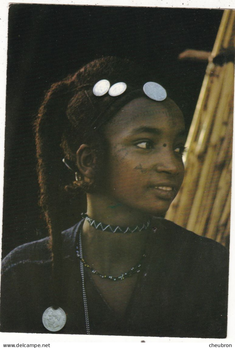 NIGER. NIAMEY.( ENVOYE DE) .JEUNE FEMME PEUHL DE SAY. ANNEE 1984 + TEXTE + TIMBRE. LION PROTECTION DE LA FAUNE - Niger