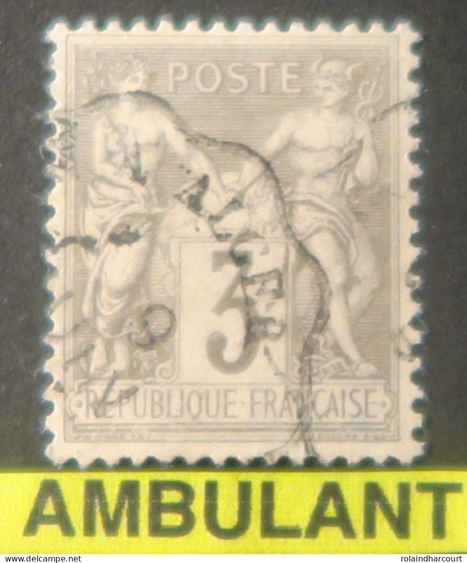 R1311/3148 - FRANCE - SAGE TYPE II N°87 >>>  Cachet AMBULANT X à ALGER (ALGERIE) - 1876-1898 Sage (Tipo II)