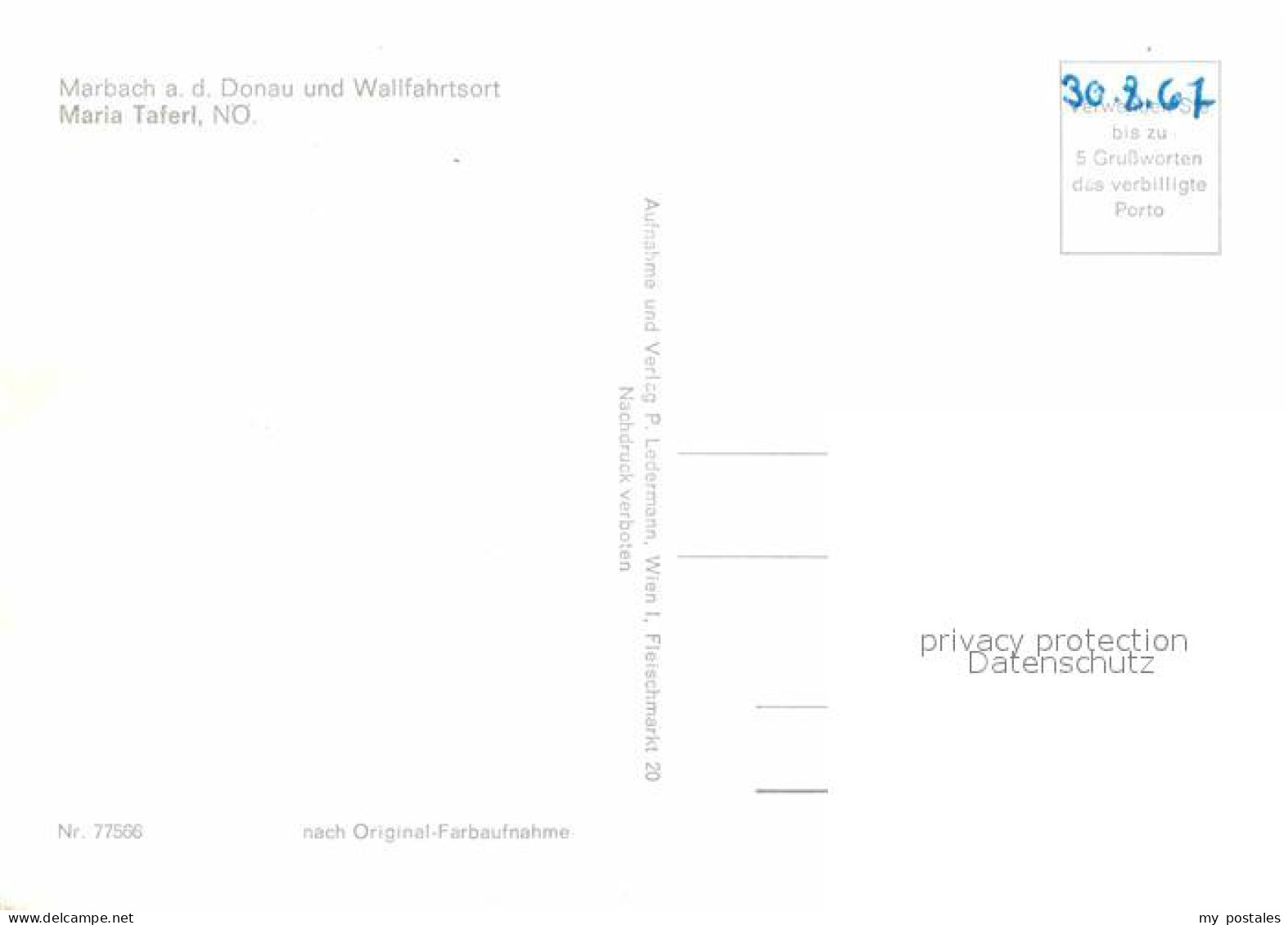 72833810 Marbach Donau Maria Taferl Wallfahrtsort Dampfer Marbach Donau - Altri & Non Classificati