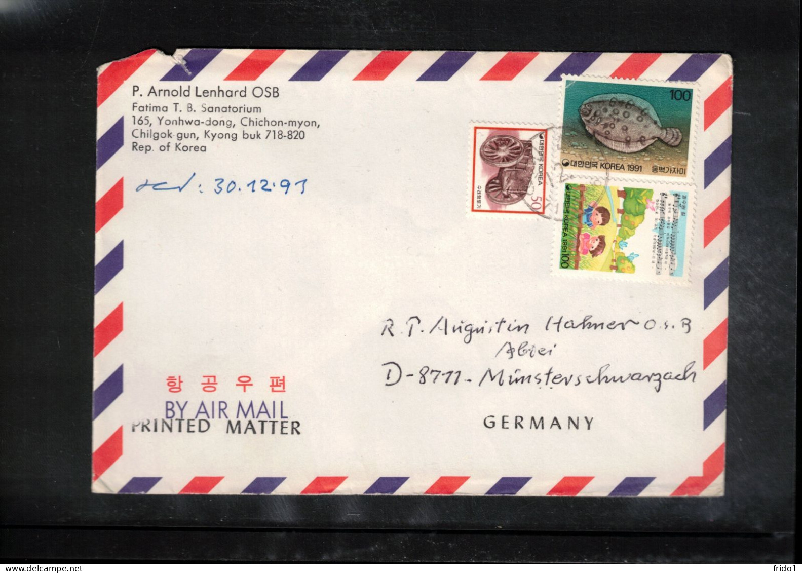 South Korea 1991 Interesting Airmail Letter - Korea (Süd-)