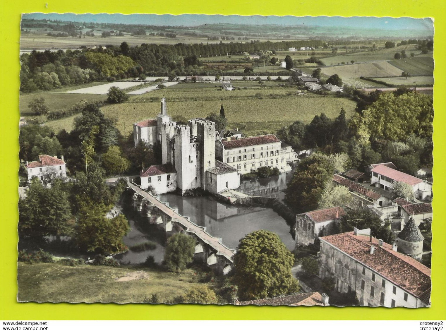 47 En Avion Au Dessus De BARBASTE Vers Lavardac N°12 Château D'Henri IV Pont Sur La GELISE VOIR DOS En 1967 - Lavardac