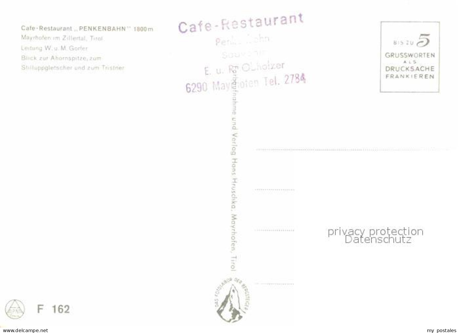 72833779 Mayrhofen Zillertal Cafe Restaurant Penkenbahn Berggaststaette Fernsich - Andere & Zonder Classificatie