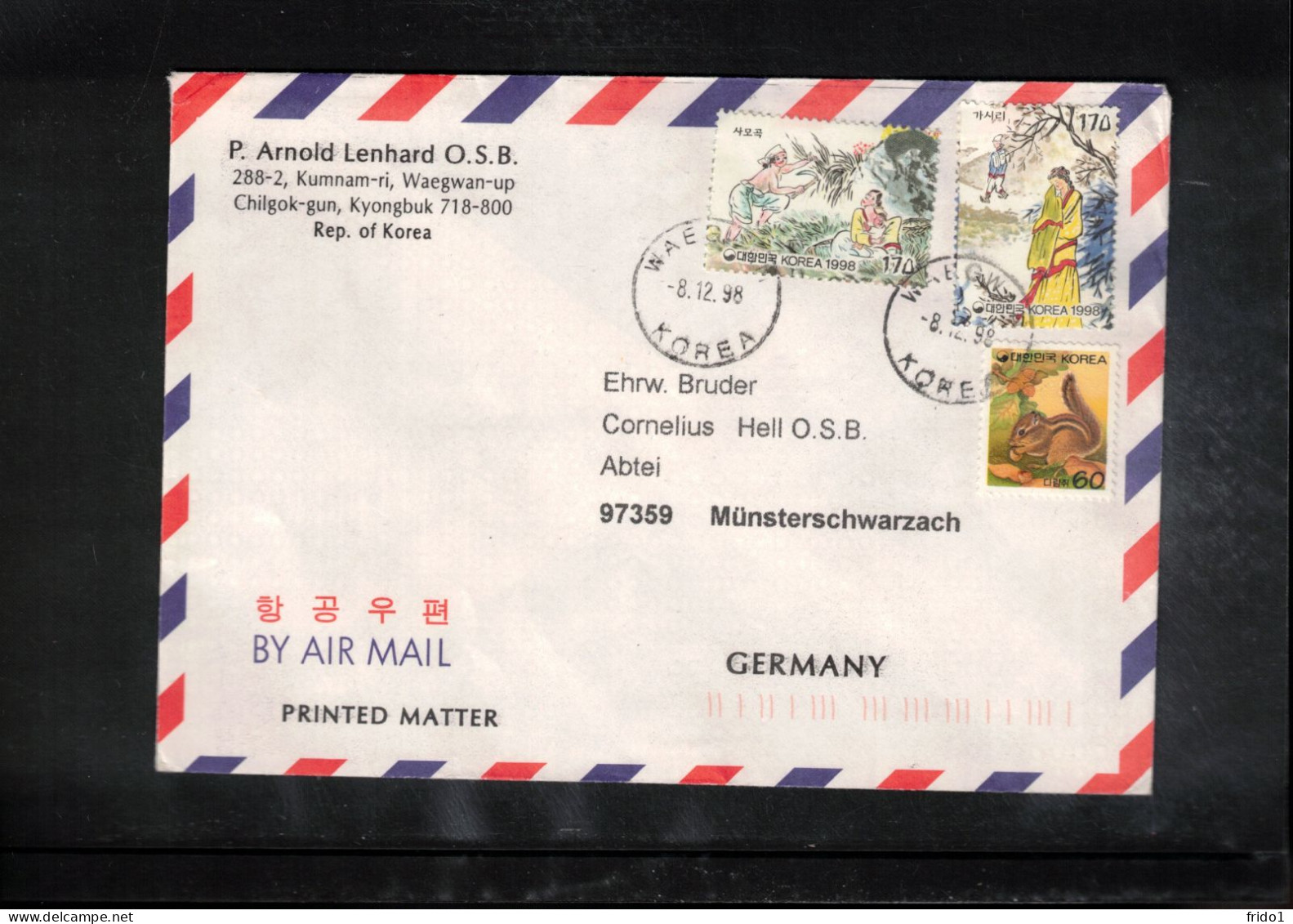 South Korea 1998 Interesting Airmail Letter - Korea, South