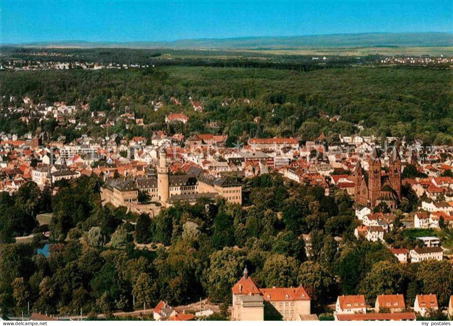 72833719 Bad Homburg Stadtbild Mit Schloss Und Kirche Fliegeraufnahme Bad Hombur - Bad Homburg