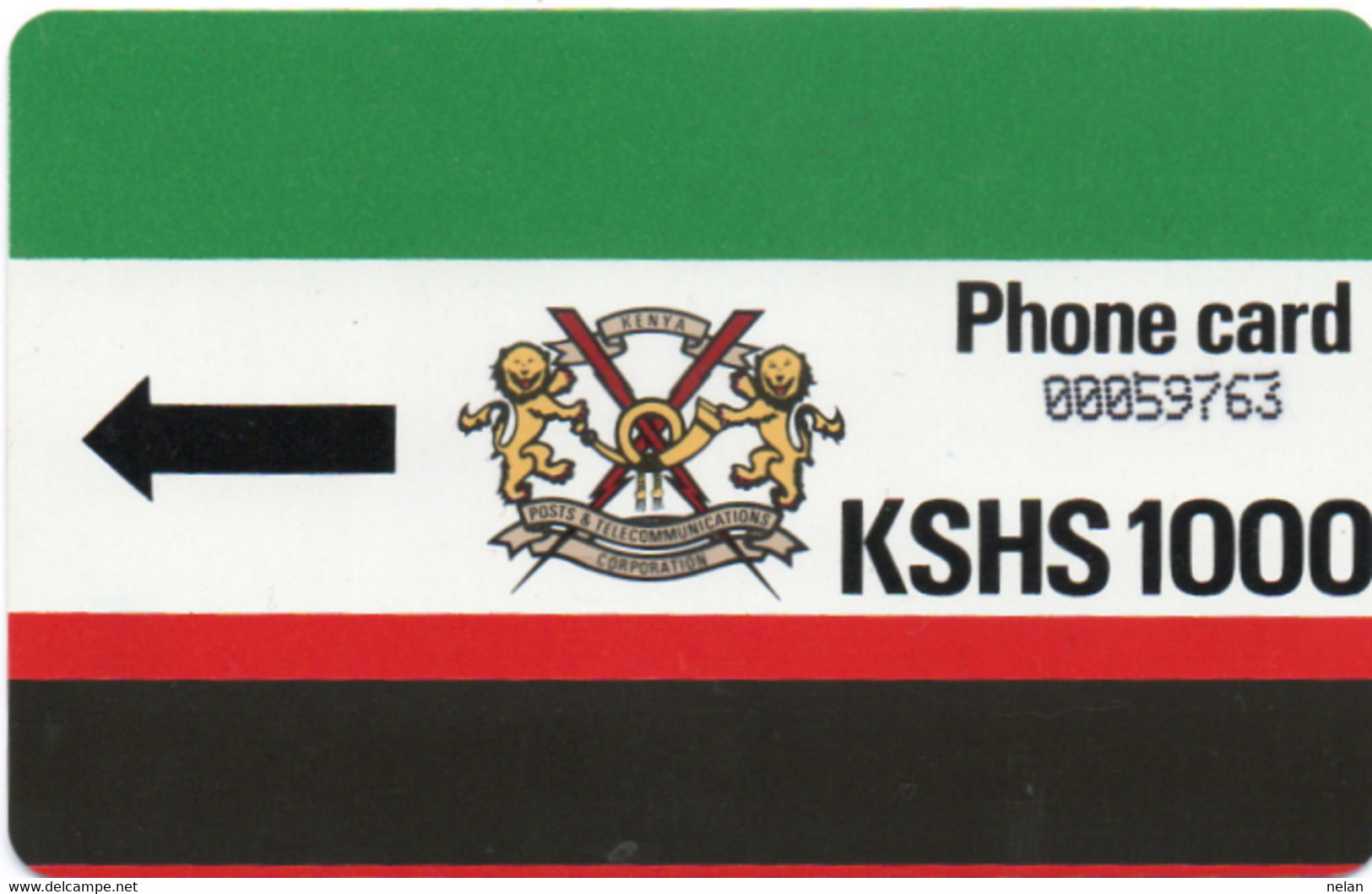 KENYA - PHONE CARD - KSHS 1000 - Kenia