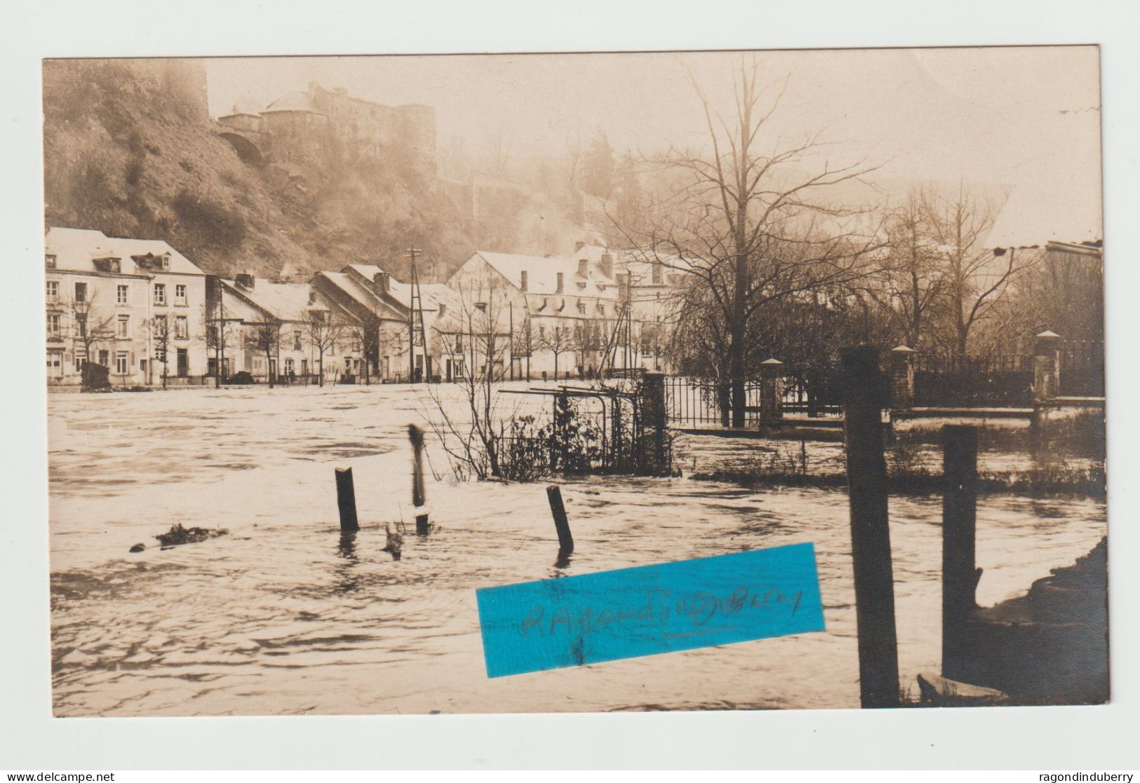 CPA PHOTO - BELGIQUE - BOUILLON - Souvenir Des Innondaions Du 31 Décembre 1925, Le Boulevard - CARTE RARE - - Bouillon