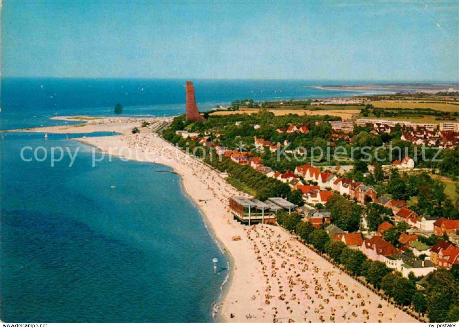 72833616 Laboe Strand Marine Ehrenmal Fliegeraufnahme Laboe - Laboe