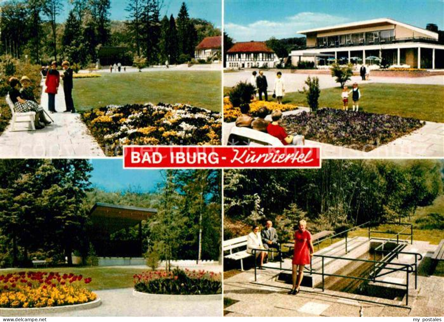 72833601 Bad Iburg Kurviertel Kurpark Musikpavillon Kurhaus Wassertretbecken Bad - Andere & Zonder Classificatie