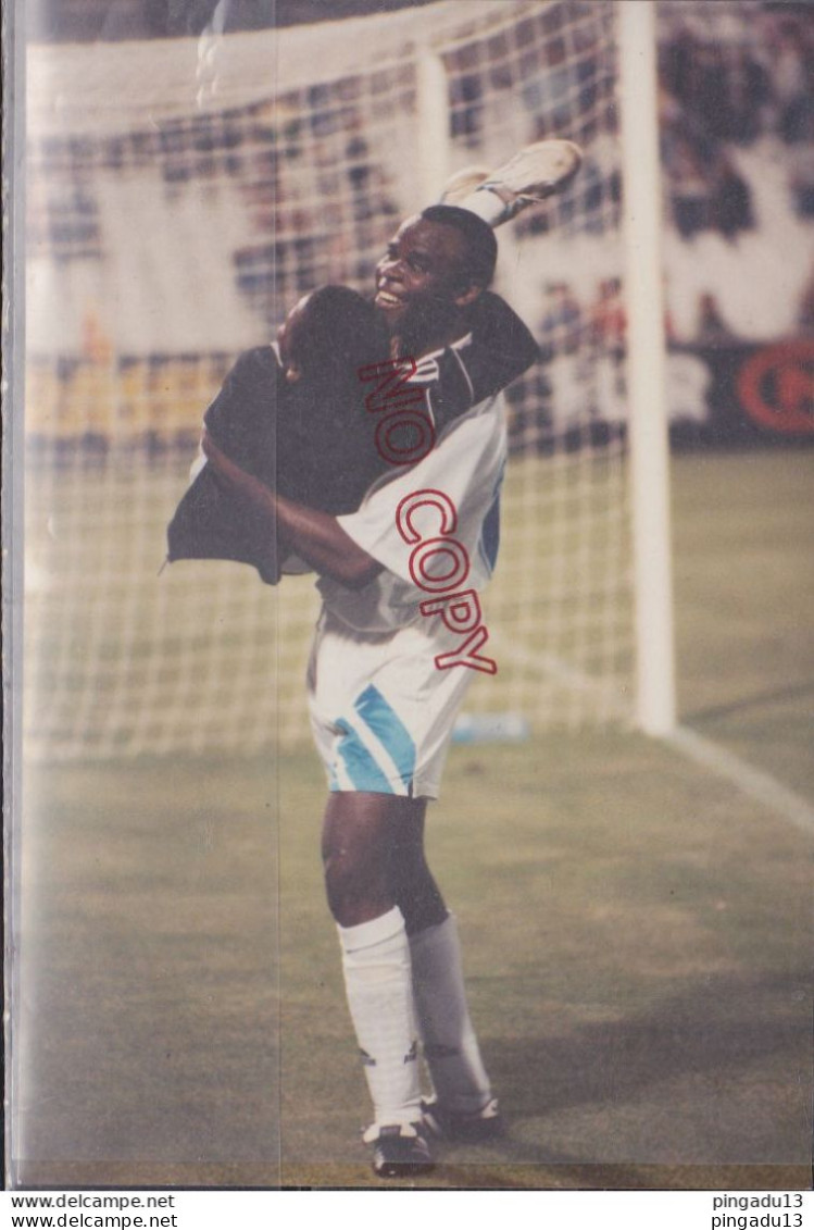 Fixe Football OM Olympique De Marseille Basile Boli Sept 1993 - Deportes