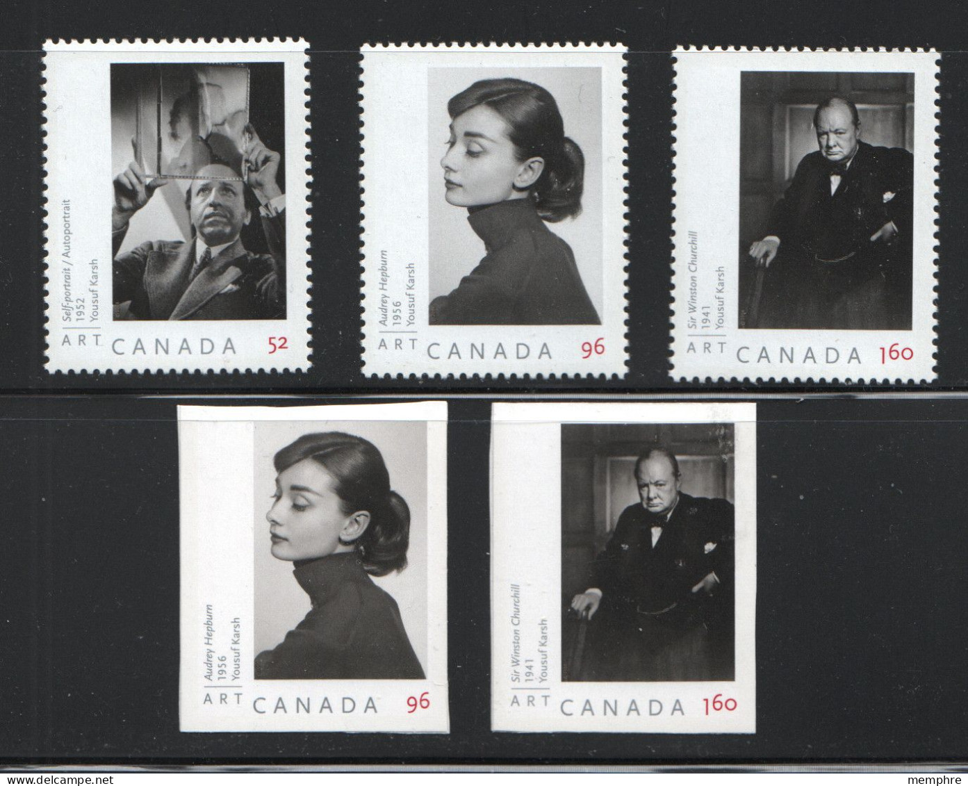 2008  Yousuf Karsh Photos From Souvenir Sheet And Booklet  Sc 2270-3 - Unused Stamps
