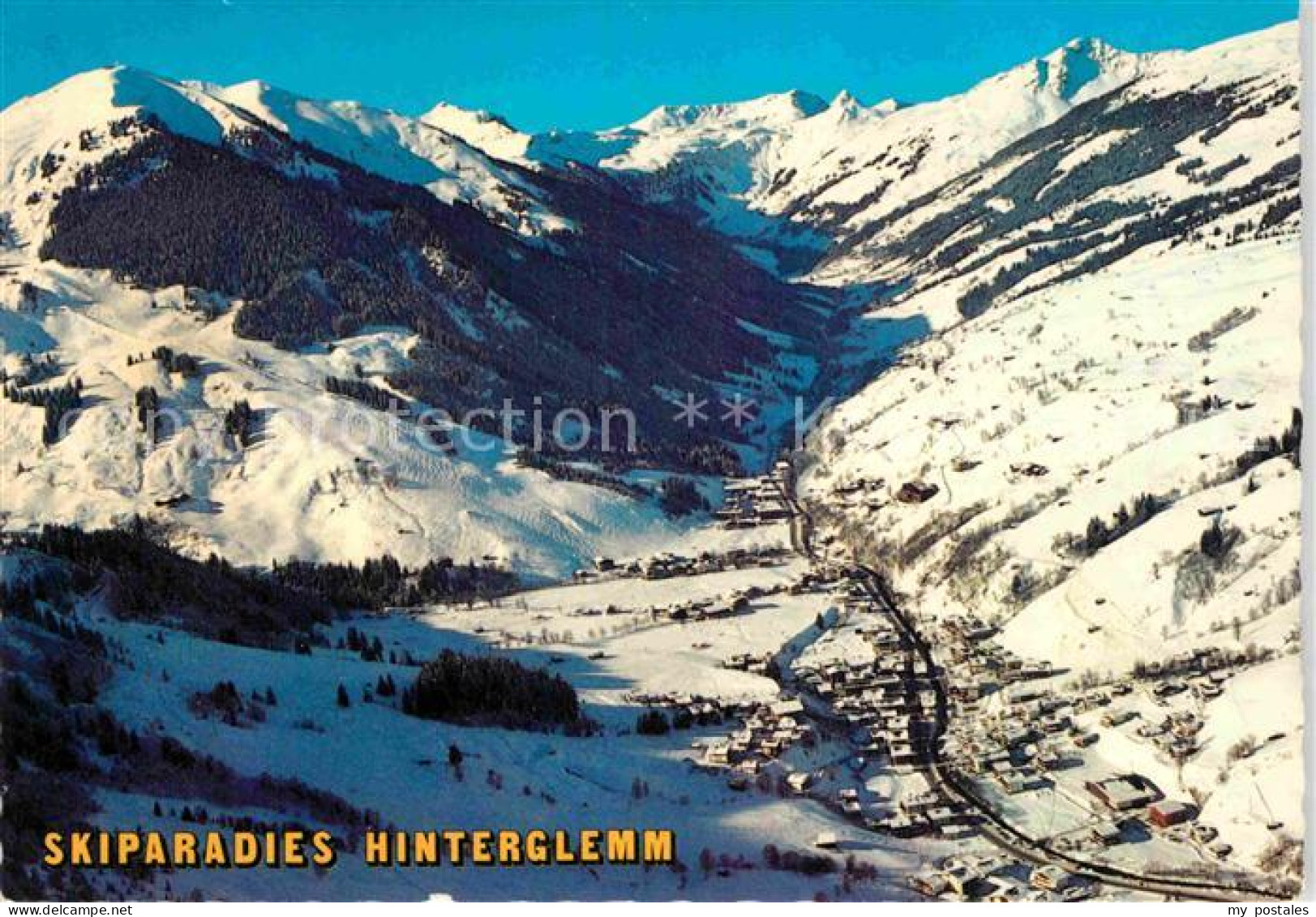 72832092 Hinterglemm Saalbach Skiparadies Mit Zwoelferkogel Fliegeraufnahme Hint - Altri & Non Classificati