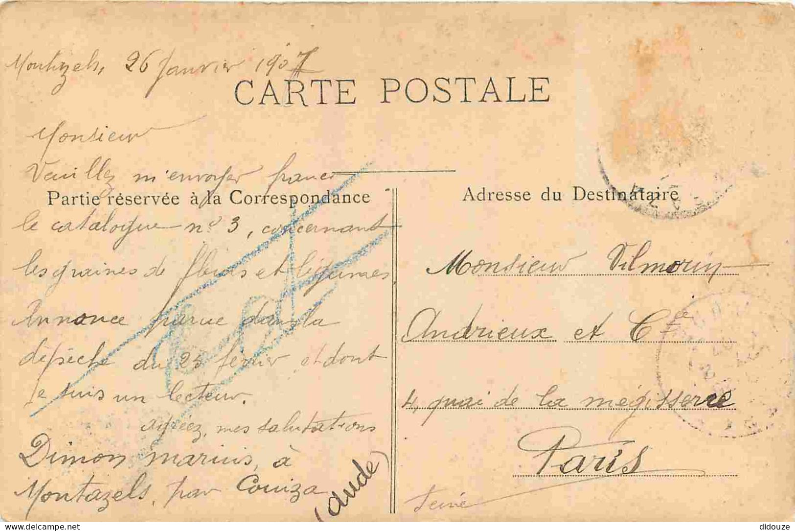 92 - Villeneuve L'Etang - L'Etang - Animée - Correspondance - CPA - Voyagée En 1907 - Voir Scans Recto-Verso - Autres & Non Classés