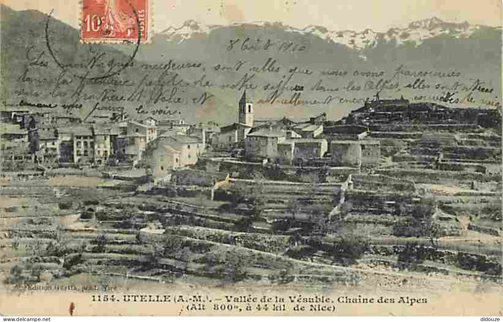 06 - Utelle - Vallée De La Vésubie - Chaine Des Alpes - CPA - Voir Scans Recto-Verso - Other & Unclassified