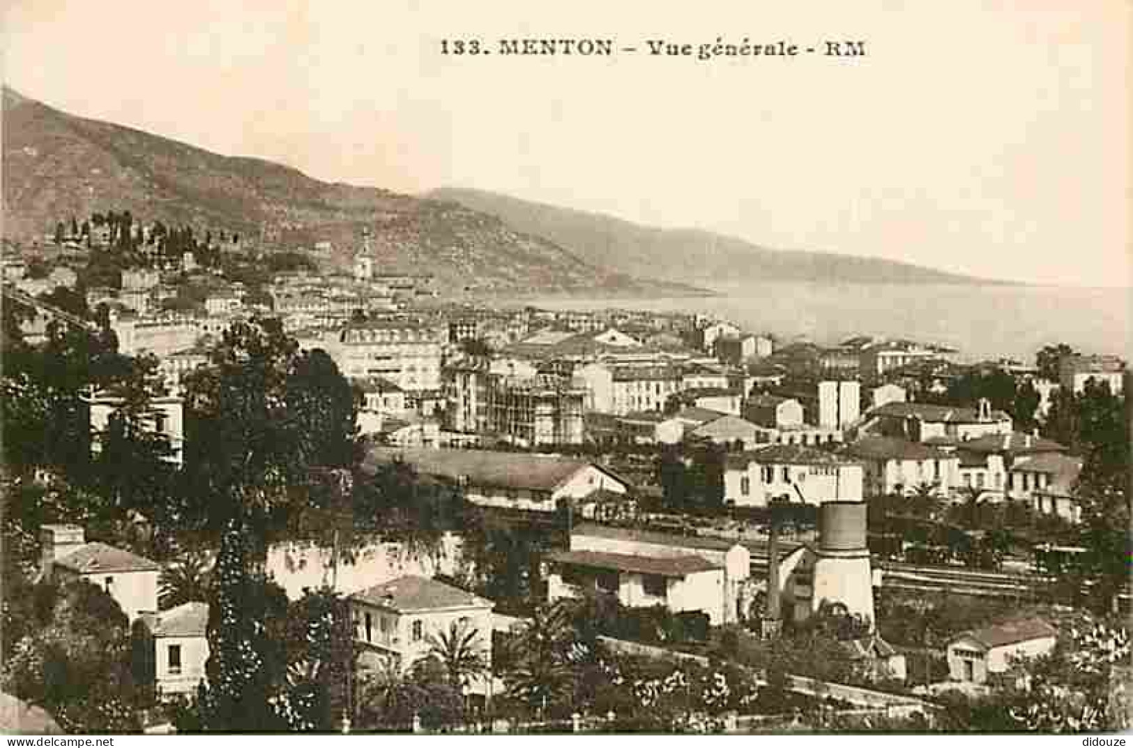 06 - Menton - Vue Générale - CPA - Voir Scans Recto-Verso - Menton